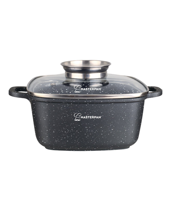 Square Pot Black (26cm) - MP2104