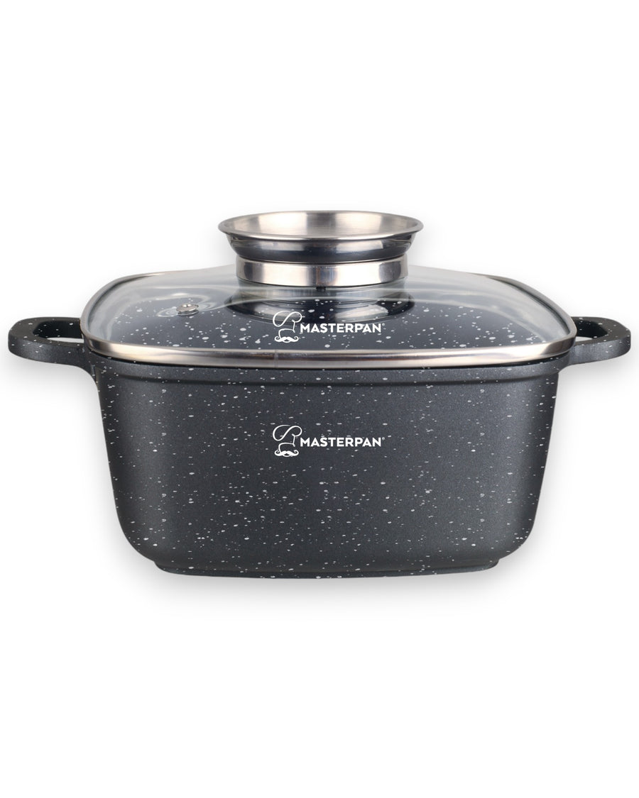 Square Pot Black (28cm) - MP-2105