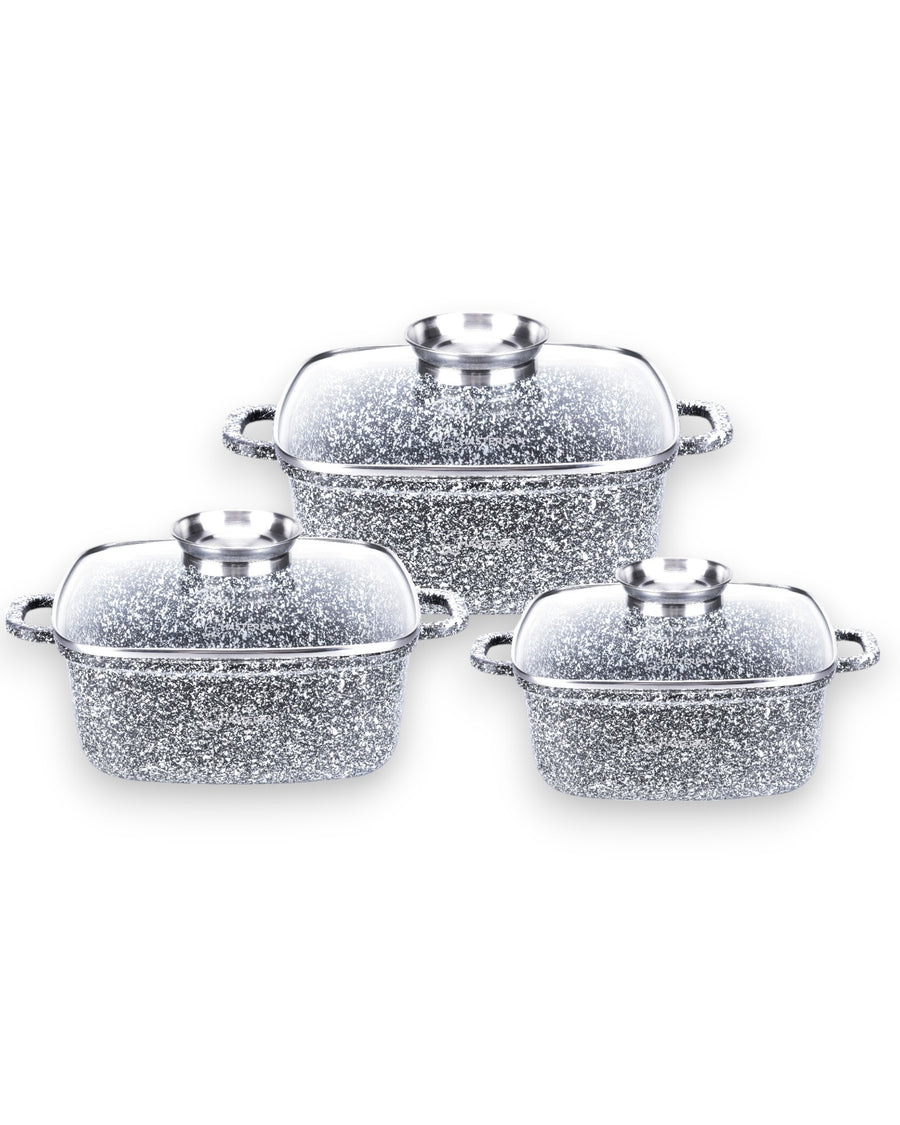 6-Piece Square Set Granite - MP-2151