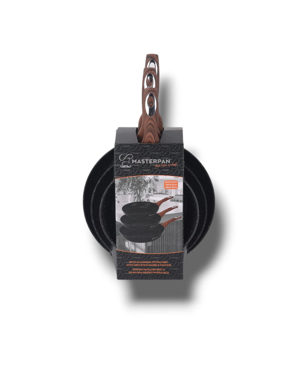 3-Piece Fry Pan Set Black - MP-2382