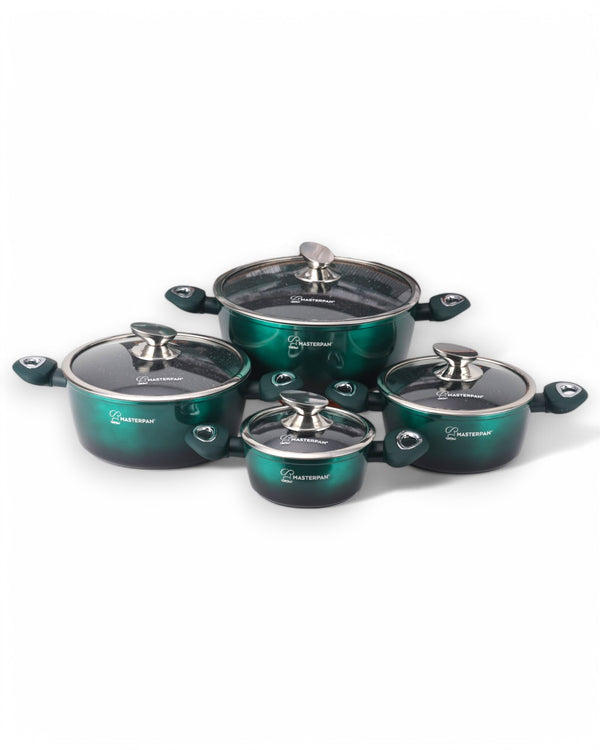 8-Piece Cookware Set Green - MP-2801