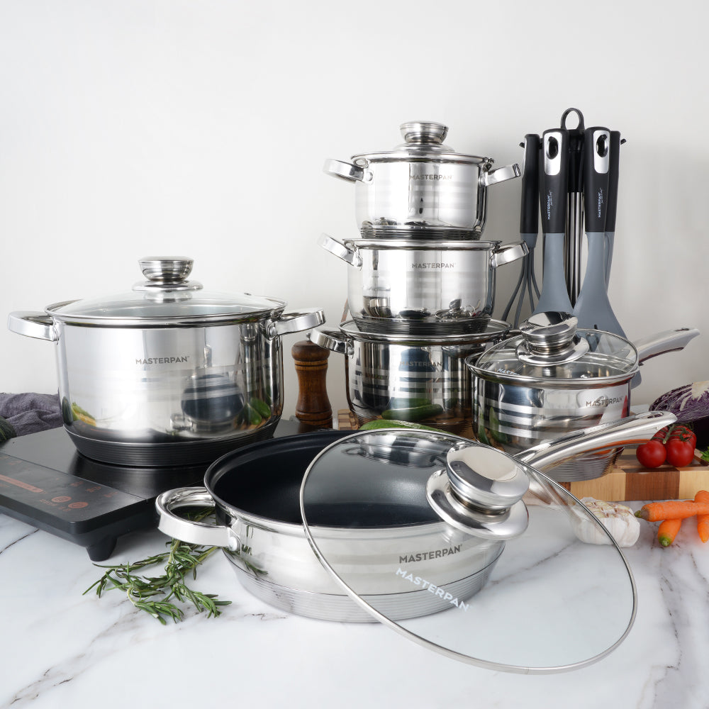 Setls 142pcs Stainless Steel Cookware Set 12pcs - MP-5111 – MASTERPAN - EU