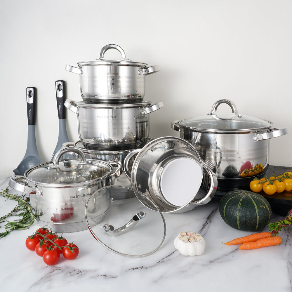 Stainless Steel Cookware Set 12pcs - MP-5112 – MASTERPAN - EU