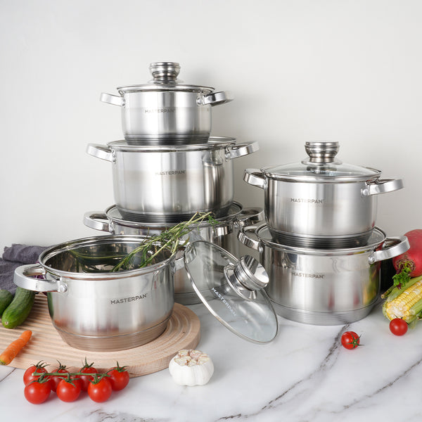 Stainless Steel Cookware Set 12pcs - MP-5113