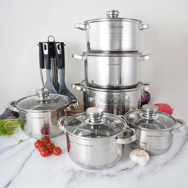 Stainless Steel Cookware Set 12pcs - MP-5117