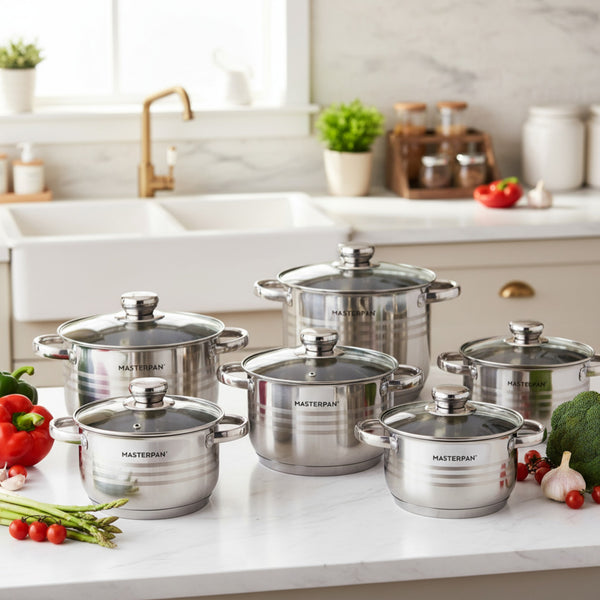 Stainless Steel Cookware Set 12 pcs - MP-5119