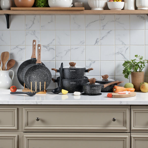 15-Piece Forged Aluminium Cookware Set - MP-7001