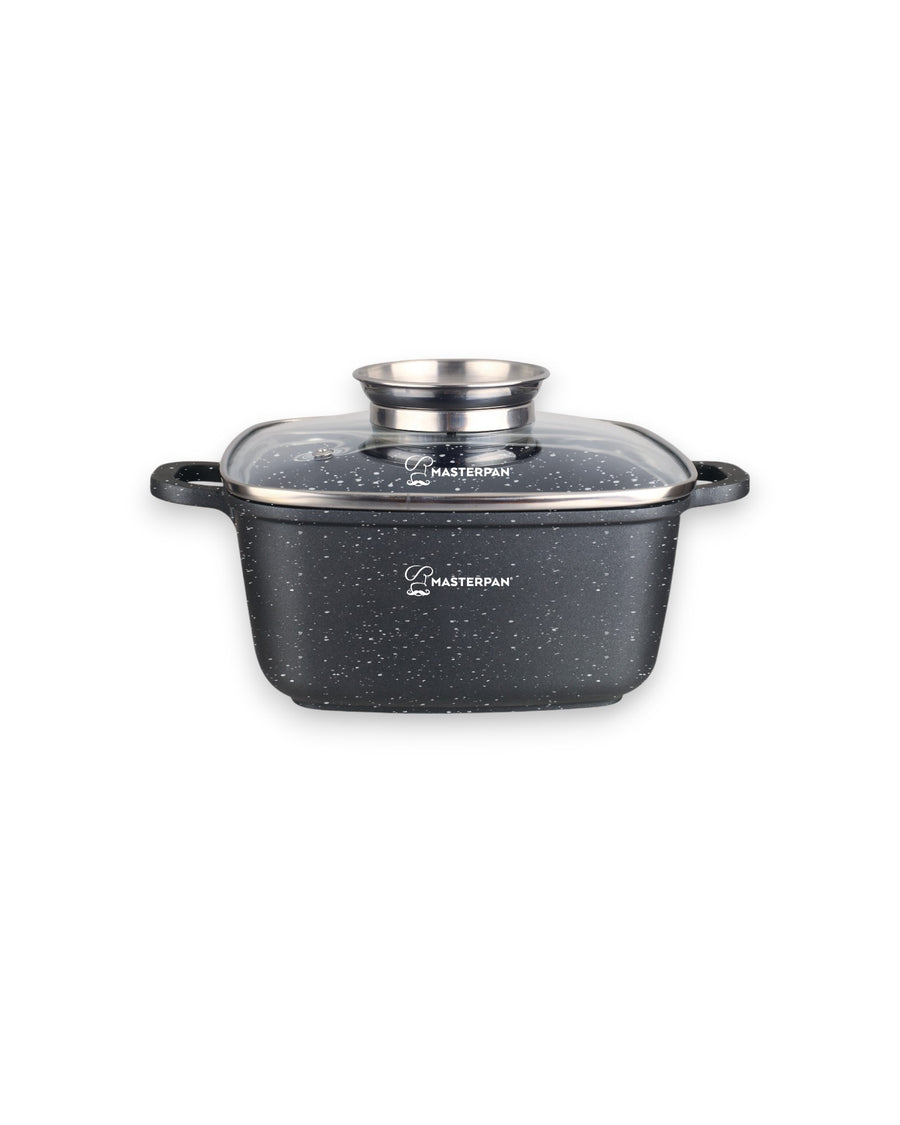 Square Pot Black (20cm) - MP-2101
