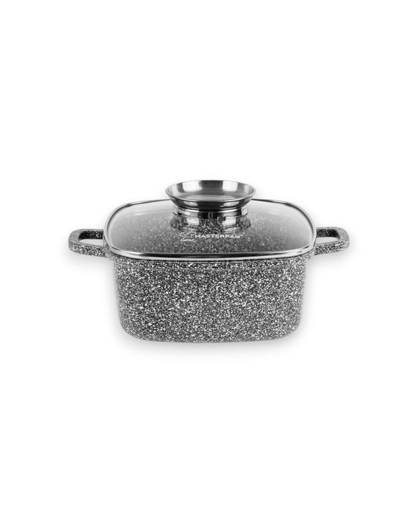 Square Pot Granite (20cm) - MP2106