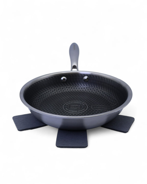 Stainless Steel Honeycomb Fry Pan (20cm) - MP-2332