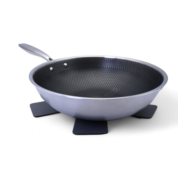 Stainless Steel Honeycomb WOK (30cm) - MP-2342