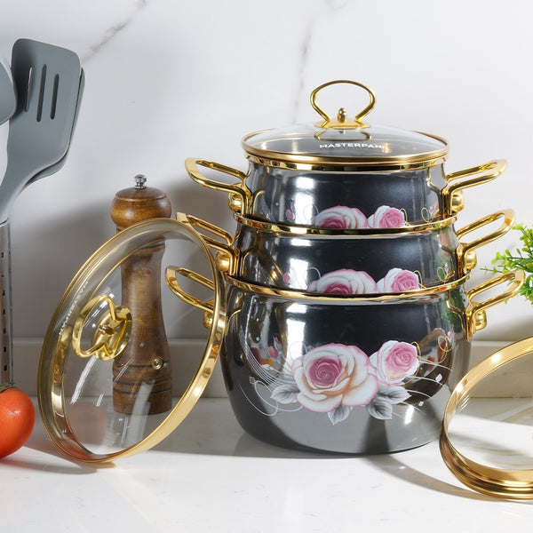 6-Piece Enamel Casserole Set - MP-2638