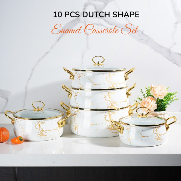 10-Piece Enamel Casserole Set - MP-2654