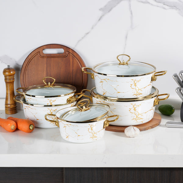 10-Piece Enamel Casserole Set - MP-2657