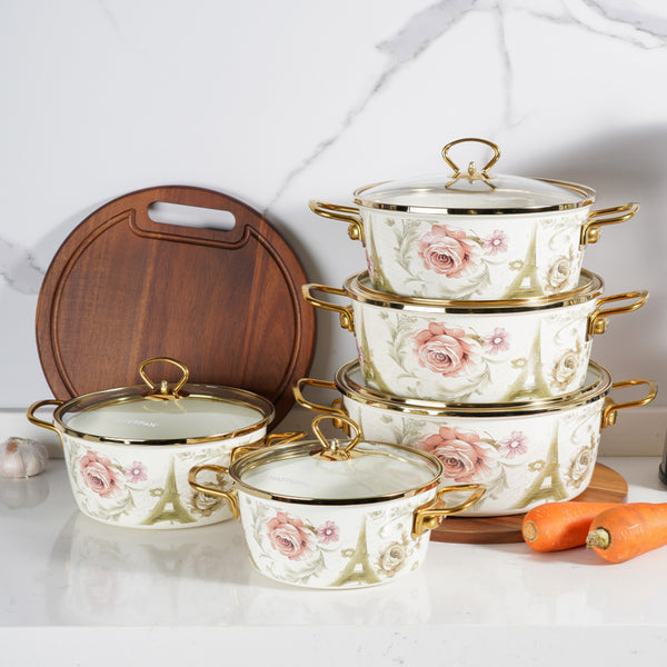 10-Piece Enamel Casserole Set - MP-2658