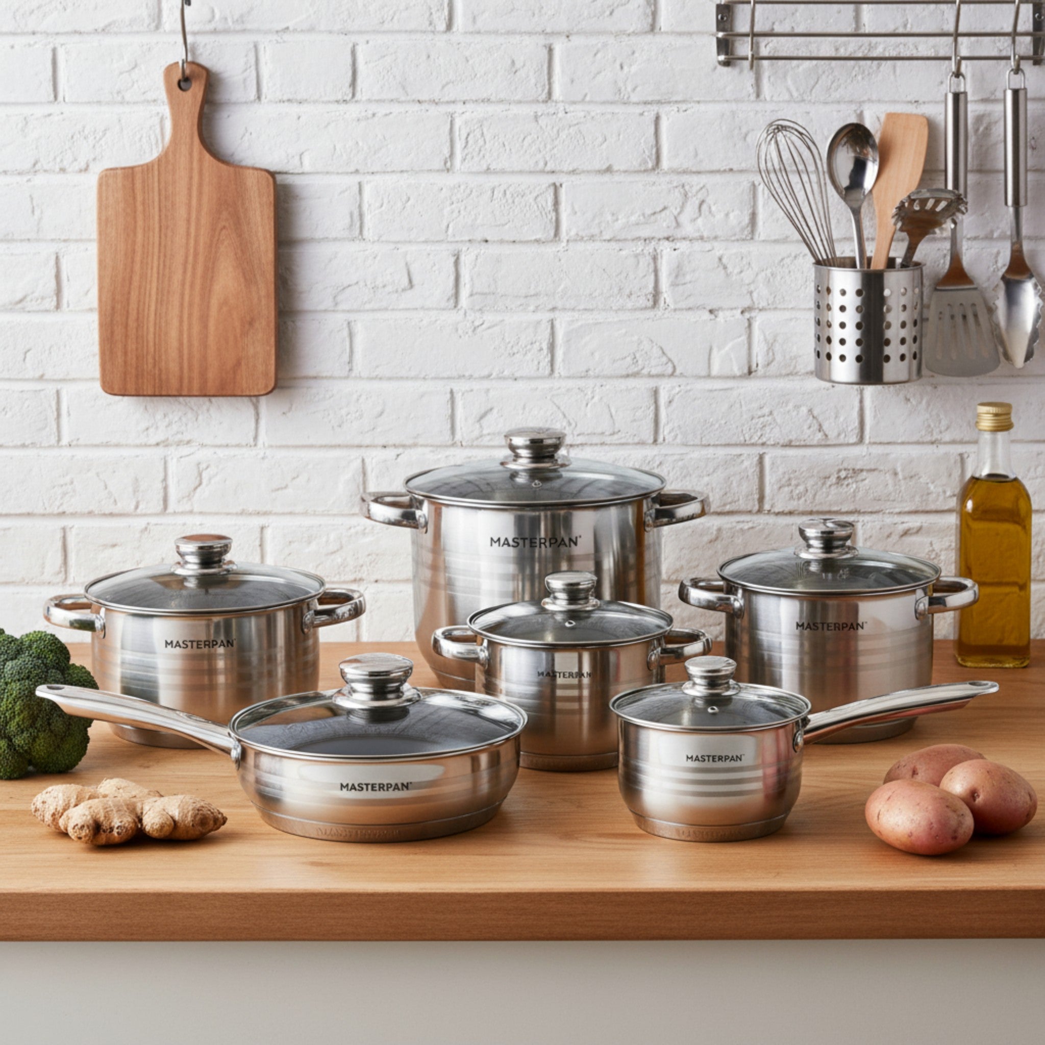 Stainless Steel Cookware Set 12pcs - MP-5111 – MASTERPAN - EU